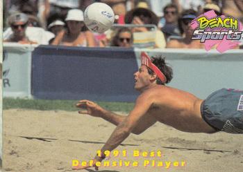 1992 Beach Sports #45 1991 Best Defensive Player - Sinjin Smith Front